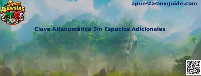 Ejemplo visual de una Clave Alfanumérica Sin Espacios Adicionales