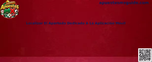 Localizar El Apartado Dedicado A La Aplicación Móvil